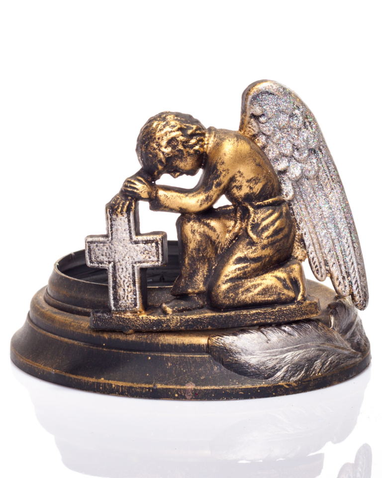 dekorationsteile-fur-grablichtern-ganzjahrig-A2 Knieender Engel, klein